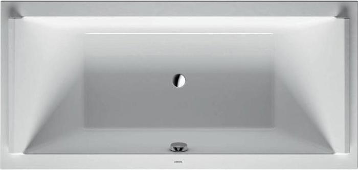 Duravit Rectangular bathtub STARCK 2 back slopes 1900x900mm white (316 l, 190 cm, 90 cm)