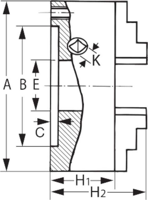 Image du produit Magni Mandrin de tour à quatre mors DURO-M 160/4 DIN 6350