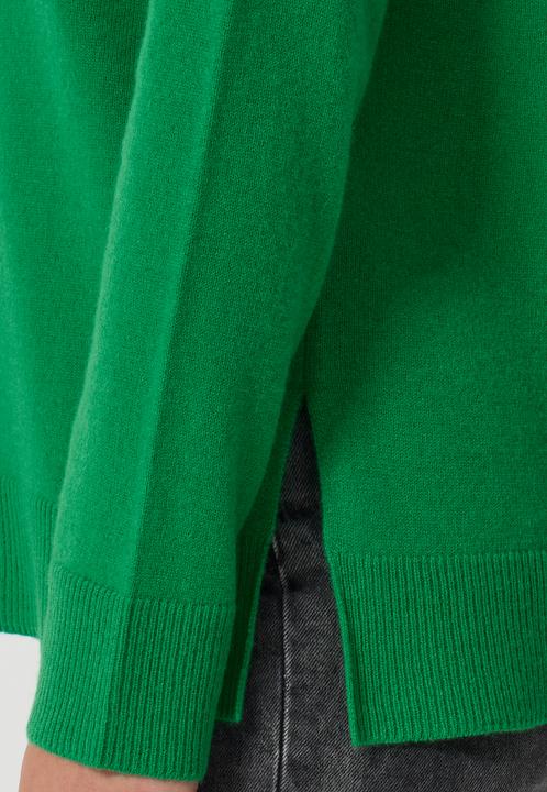 Produktbild Cash-Mere Kaschmir Rundhals Pullover mit Seitenschlitzen (XS)