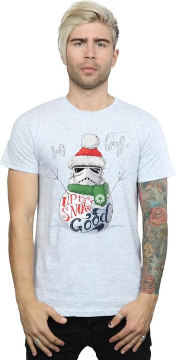 Actual product image Star Wars Mens Stormtrooper Up To Snow Good T-Shirt (XL)