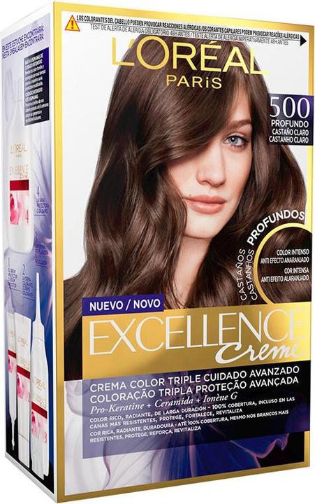 Image du produit L'Oréal Paris EXCELLENCE BRUNETTE encre #500-true marron clair (#500-true marron clair)