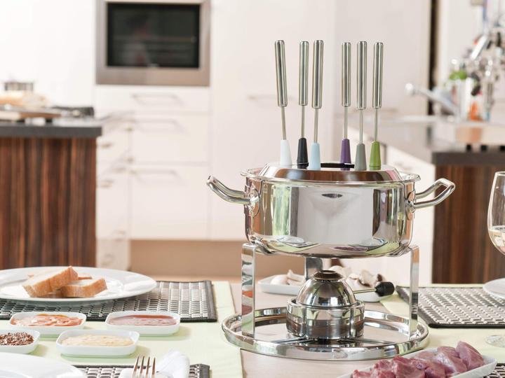 Produktbild Rösle silber Fondue-Set mit Gasbrenner 39x27,5x15cm