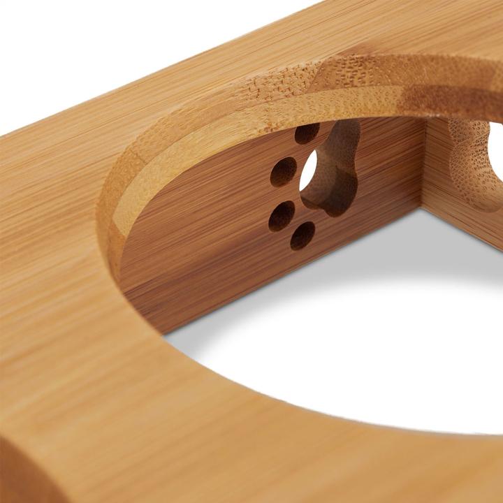 Image du produit Relaxdays Gamelle et bols, bois et céramique (0.18 l)