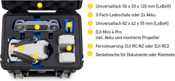 Produktbild B&W International Case Typ 2000 (Drohnen Koffer, DJI Mini 4 Pro)