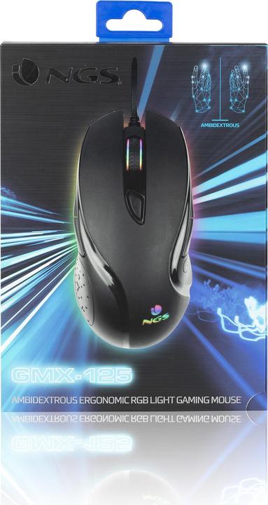 Produktbild NGS GMX-125 Hochauflösende LED Gaming Maus (Kabelgebunden)