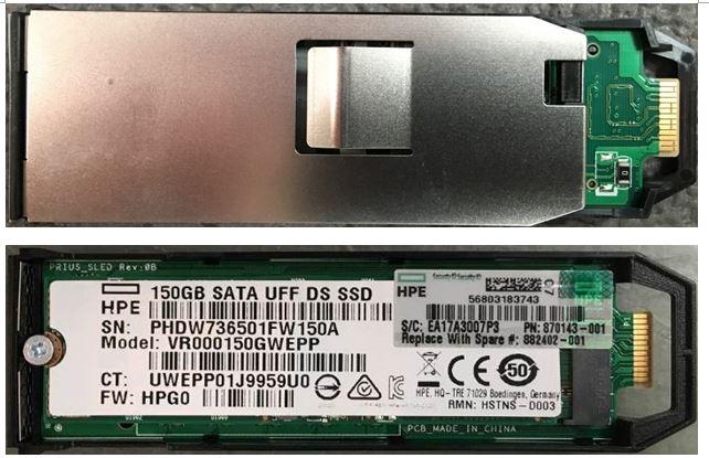 Actual product image HPE SSD 150GB SFF SCM SATA RI (150 GB, M.2)