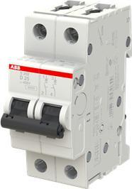 Image du produit ABB S202-D25 Disjoncteur D-Char., 6 kA, 25 A, 2P