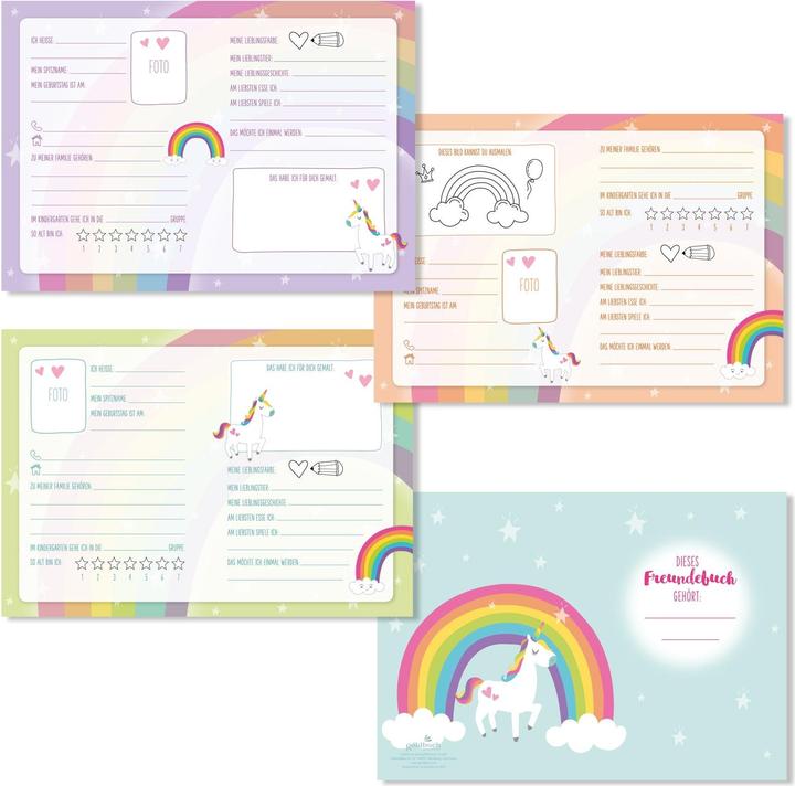 Actual product image Goldbuch Kindergarten Friends Book Unicorn Rainbow (2021)