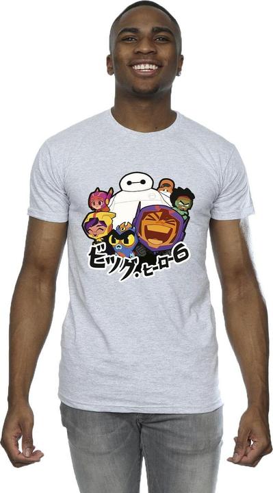 Image du produit Disney - T-shirt BIG HERO BAYMAX GROUP MANGA - Homme (L)