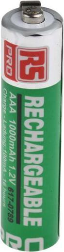 Actual product image Rs Pro Battery NiMH size AAA 1000mAh (AAA, 1000 mAh)