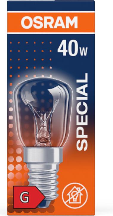 Produktbild Osram SPECIAL OVEN T CL 40W 230V E14 (E14, 40 W, 300 lm, 1 x, G)