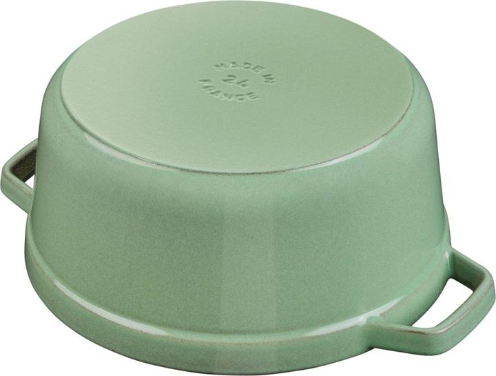 Image du produit Staub Cocotte 26 cm, ronde, sauge, fonte (26 cm, Cocotte + faitout, Fonte)