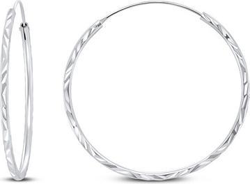 Produktbild Brilio Silver - Timeless silver round earrings EA01 - Diameter: 6 cm