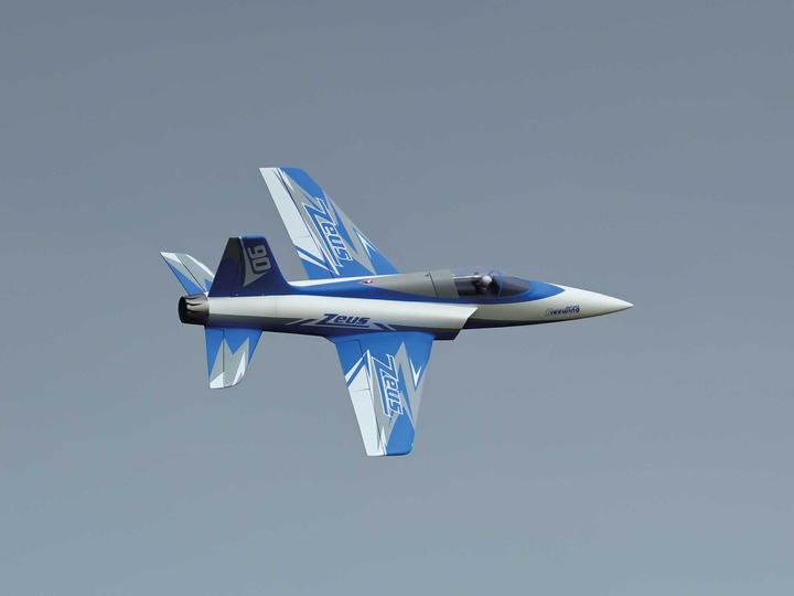 Actual product image Freewing Zeus 90mm PNP 8S Sport jet EDF (Blue) (Jet)