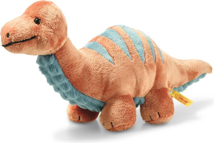 Produktbild Steiff Bronko Brontosaurus dunkelorange petrol (28 cm)