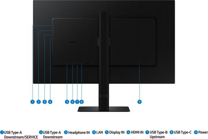 Produktbild Samsung ViewFinity S8 - S80UD (3840 x 2160 Pixel, 27")