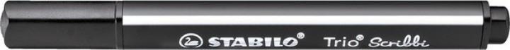 Actual product image STABILO Trio Scribbi Spring-loaded triangular felt-tip pen (Black, 1 x)