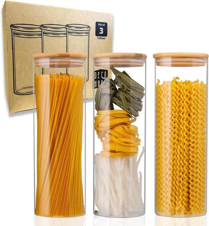 Image du produit Deco haus 3-teiliges Spaghetti Vorratsglas-Set (1950 ml) (1.95 l)