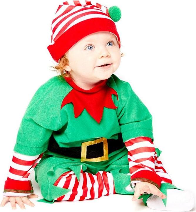 Image du produit Amscan Costume de Noël bébé lutin pour les enfants (18, 19, 20, 21, 22, 23, 24)