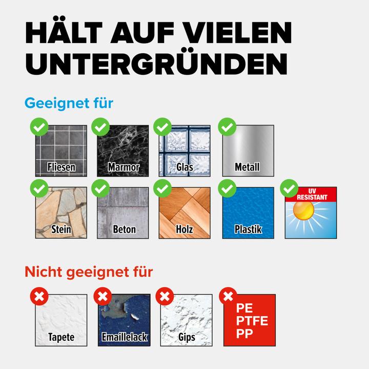 Produktbild tesa ALUXX Duschkorb inkl. Klebelösung ohne Bohren (9 x 13.5 x 26.5 cm)
