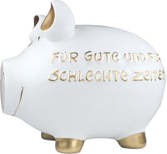 G. Wurm Spardose Schwein Für gute u.schlechte Ze (30 x 25 x 25 cm)