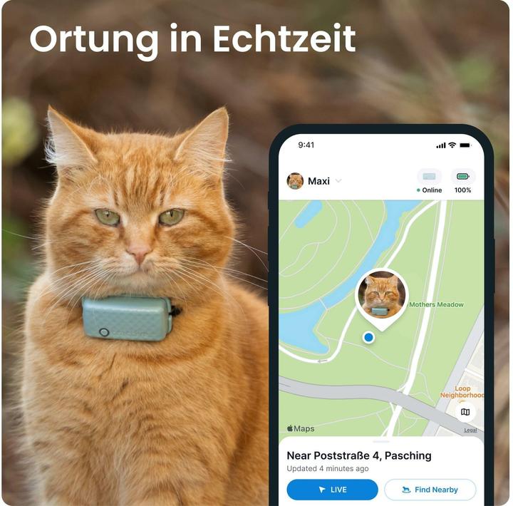 Productafbeelding Tractive GPS CAT Mini - mint (Eén maat voor iedereen, Kat, Algemeen)