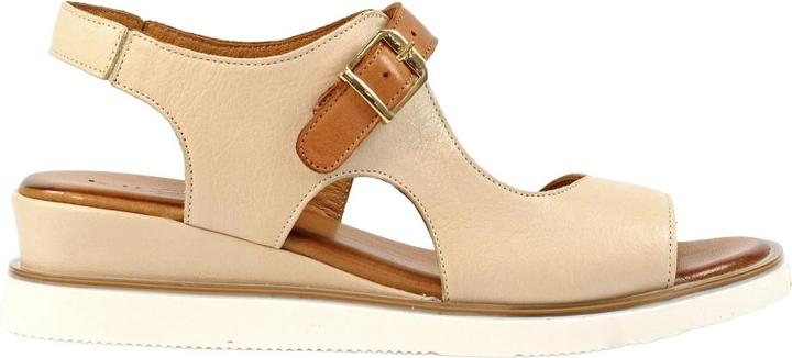 Actual product image Lunar Womens/Ladies Spring Leather Wedge Sandals (39)