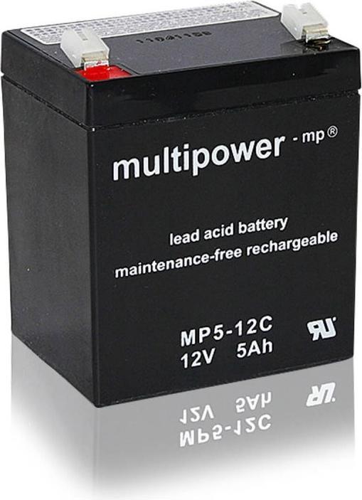 Image du produit Multipower Batterie MP5-12C AGM (12 V, 5 Ah)