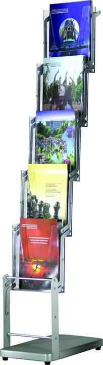 Actual product image Europel Leaflet holder with base plate, 5 x DIN A4, foldable (A4)