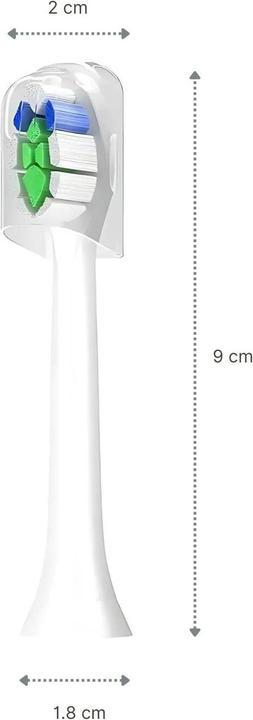 Actual product image Hermex Sonic toothbrush Alternative toothbrush head for Philips Sonicare W2 (8 x)