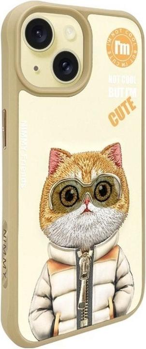 Immagine prodotto Wirewin Nimmy case iPhone 15 6.1" khaki Cool&Cute 2.0 Cat (Apple iPhone 15)