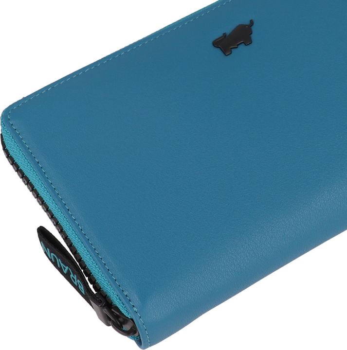 Actual product image Braun Büffel Capri wallet RFID protection leather 19 cm