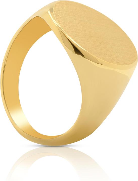 Muau Plattenring (54, 750/18 K Gold)
