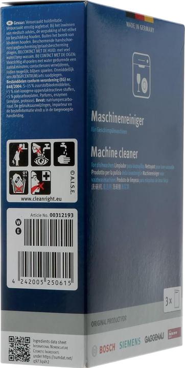 Actual product image Siemens Machine cleaner for dishwashers (Powder)