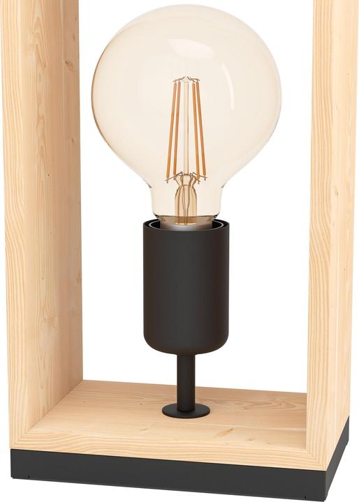 Actual product image EGLO Table lamp FAMBOROUGH 1x E27, Black/Beige (E27)