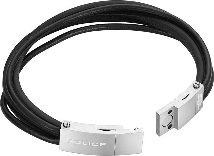 Image du produit Police Bracelet Gozo II (21 cm, Acier inoxydable, Cuir)