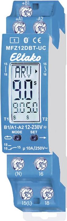 Actual product image Eltako Relais temporisé multifonction réglable numériquement avec écran et Bluetooth, 1 inverseur 10A