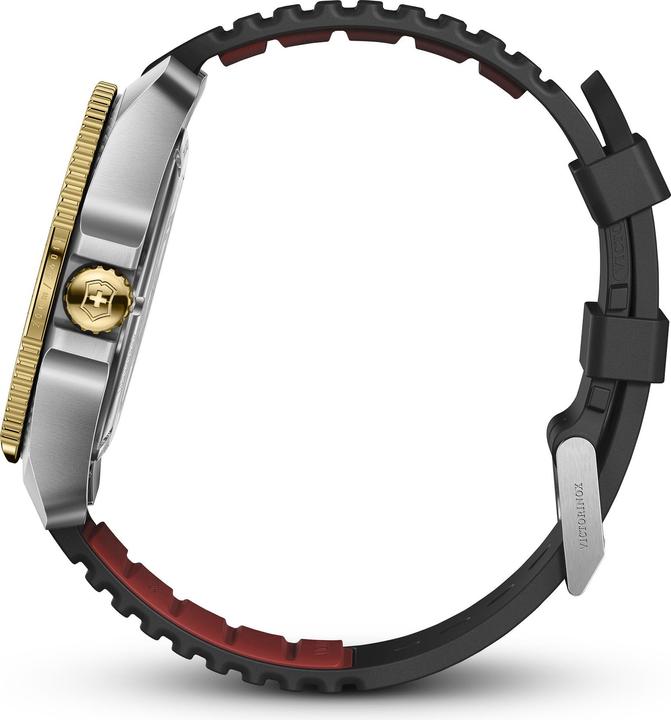 Immagine prodotto Victorinox Journey 1884 Quarzo Tre Lancette Acciaio e Minerale, Orologi subacquei, 43 mm, Quadrante nero (Orologio sub, 43 mm)