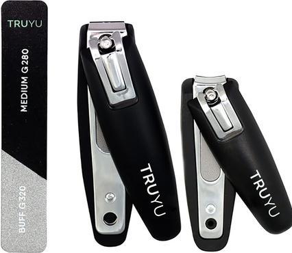 QVS Truyu 3-Piece Nail Manicure Set with Nail and Toenail Clippers and Nail File