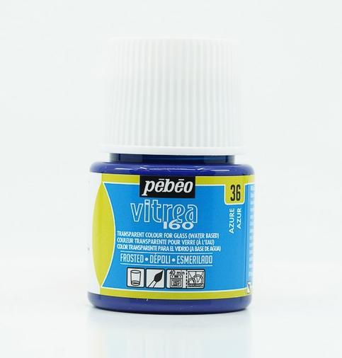 Immagine prodotto Pebeo Vitrea 160 Satinati Effetto Ghiaccio Azzurro (Azzurro, 45 ml)