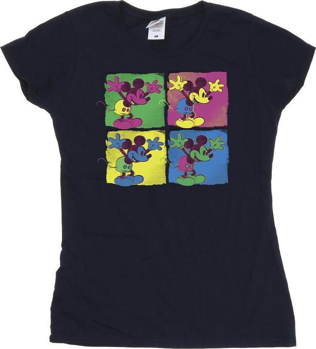 Actual product image Disney Womens/Ladies Mickey Mouse Pop Art Cotton T-Shirt (L)