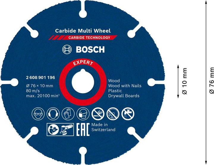 Image du produit Bosch Professional Zubehör EXPERT M480 Kit de démarrage pour ponceuse excentrique, 125 mm, 7 pièces (80, 120, 180)