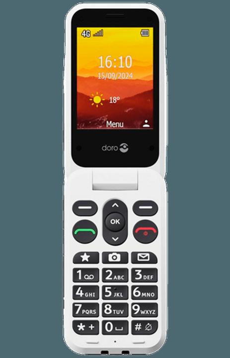 Produktbild Doro Leva L30, Clamshell, Single SIM, 7,11 cm (2,8"), 2 MP, 1150 mAh, Schwarz, Weiss (2.80", 2 Mpx, 4G)