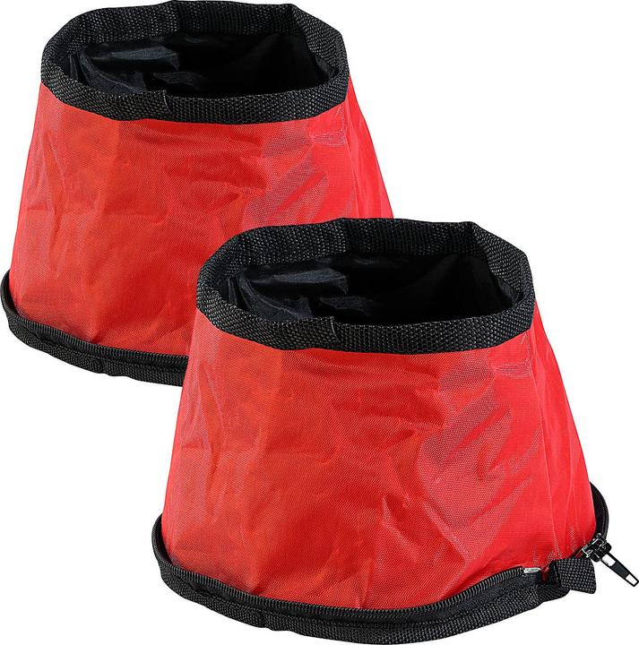 Immagine prodotto Pearl Set di 2 ciotole per cani da viaggio ultra compatte e pieghevoli, 19x12 cm
