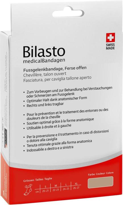 Actual product image Bilasto Uno Ankle brace L heel open beige (L)