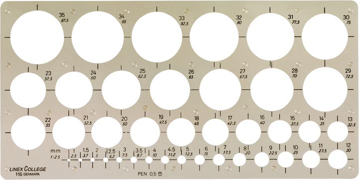 Linex Pochoir circulaire (240 mm)