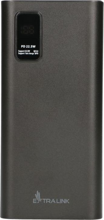 Actual product image Extralink EX.19515 power bank Lithium Polymer (LiPo) Black (30000 mAh, 22.50 W, 111 Wh)