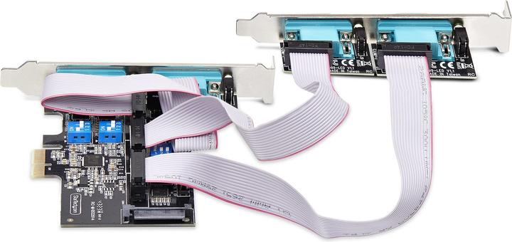 Actual product image StarTech com 4-Port Serial PCIe Card, Quad-Port PCI Express to RS232/RS422/RS485 (DB9) Serial Card