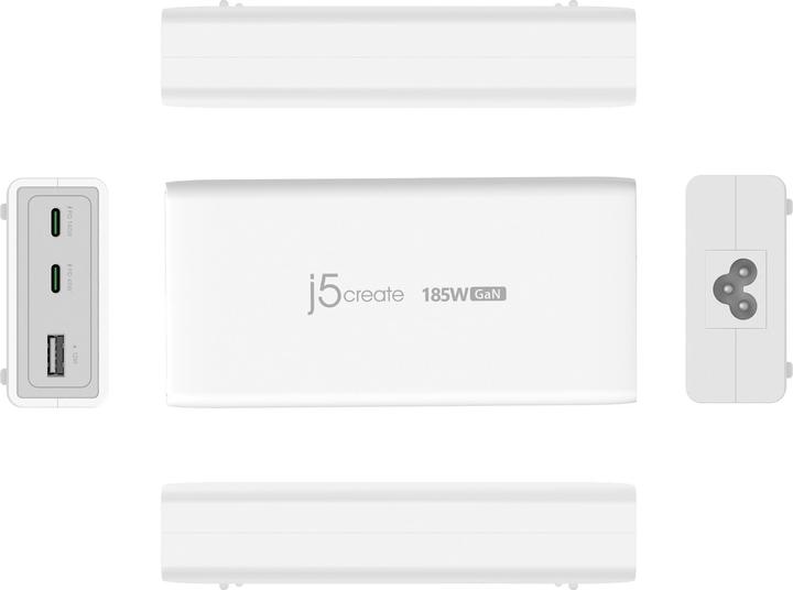 Produktbild j5Create JUP37185W-FN, Drinnen, AC, 20 V, Weiss (185 W)