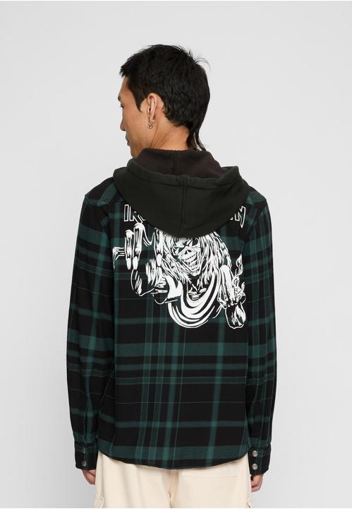 Produktbild Brandit Iron Maiden Checkshirt Sweathood Eddy - 192207 (L)